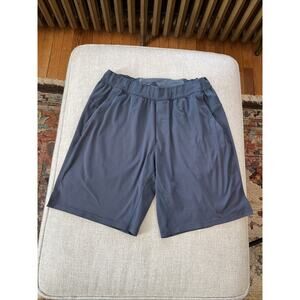 Lululemon Pace Breaker Shorts Men L Blue Gray 9" Stretch Unlined Yoga Run